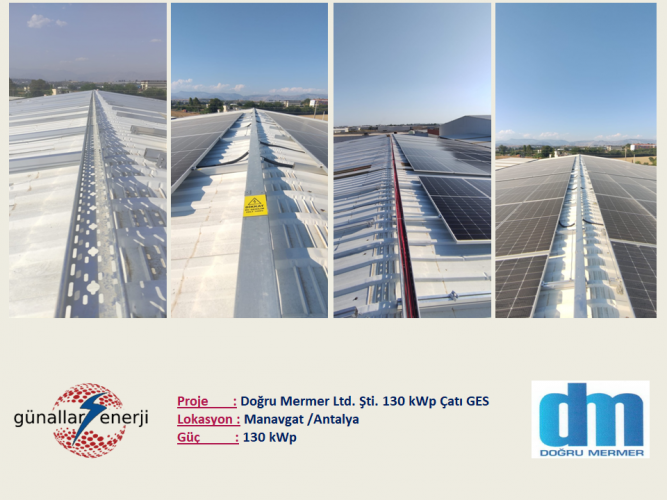 DOĞRU MERMER GES 130 kWp